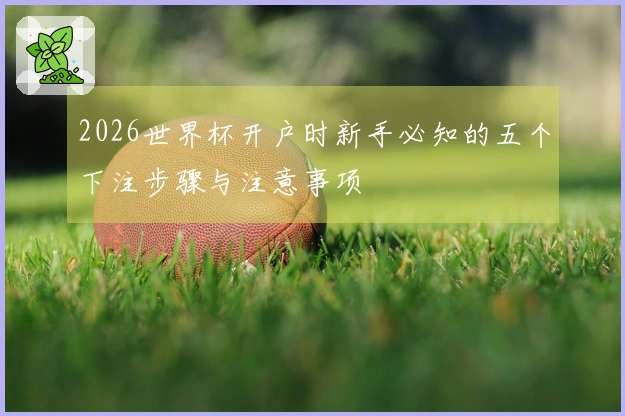2026世界杯开户时新手必知的五个下注步骤与注意事项