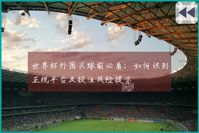 世界杯外围买球前必看：如何识别正规平台及投注风险提示